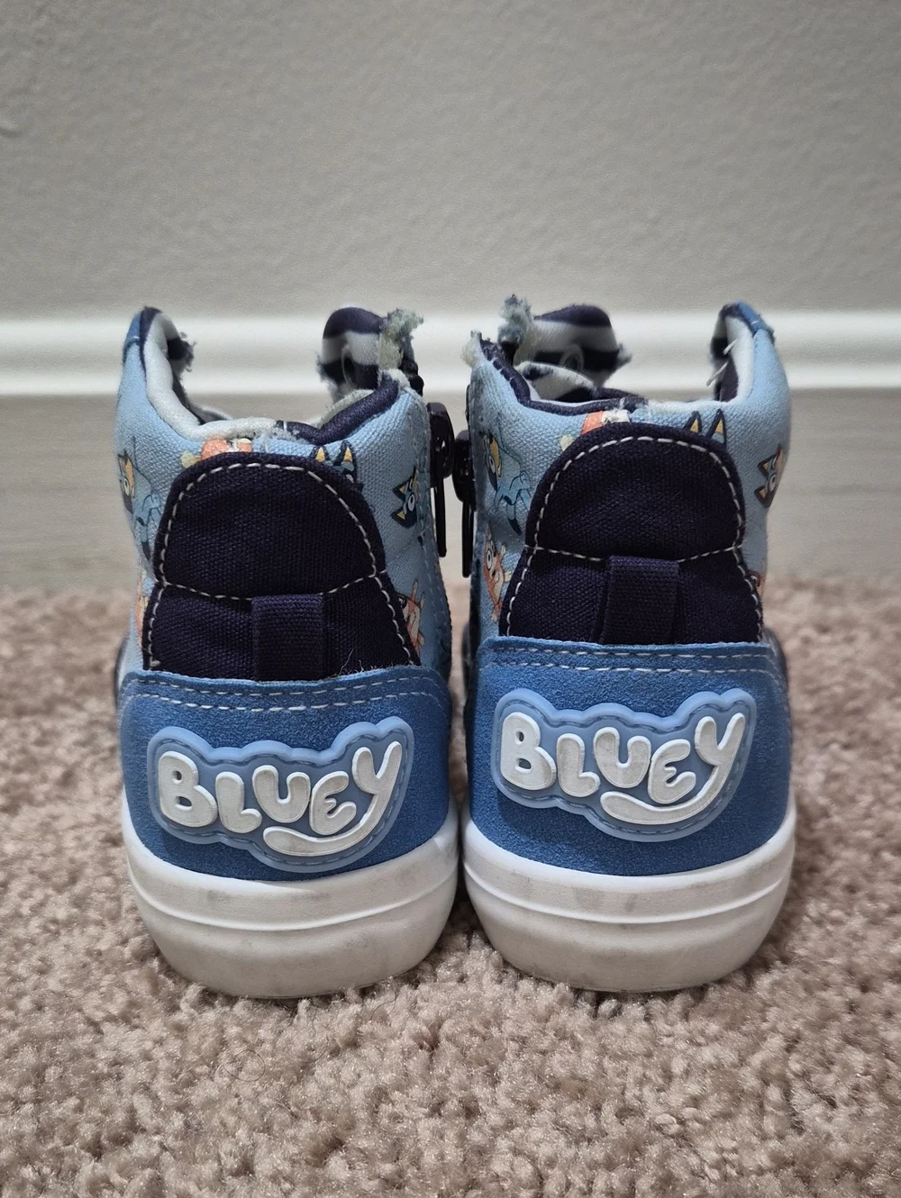 Boys Bluey High-Top Sneakers